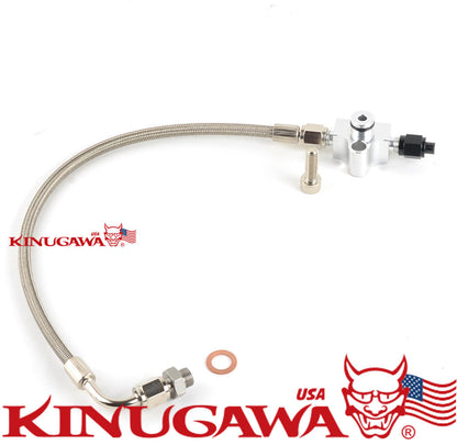 Turbo Oil Feed Line For BMW N54 3.0L 135i 335i 535i 735i w/ Garrett G series G25 G30 G35