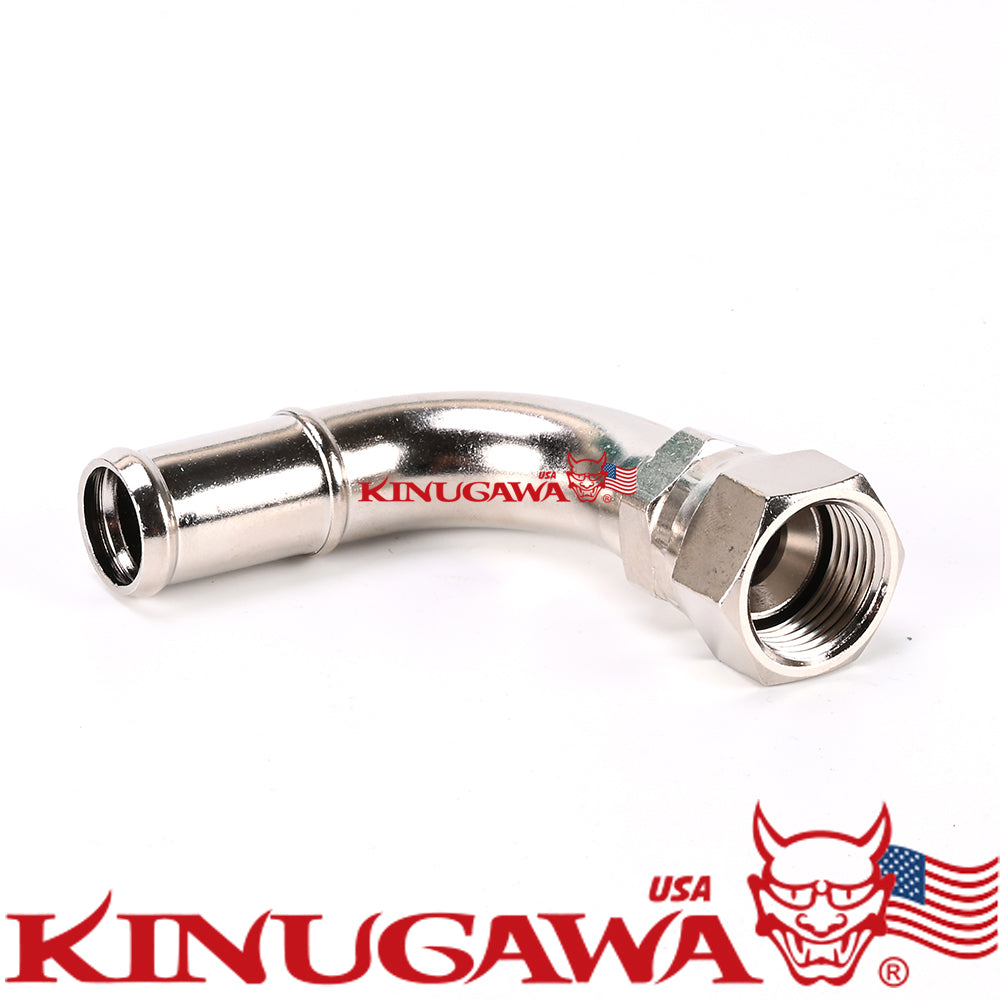 Adapter Fitting Forged 90 degree Swivel -10AN Female to 16mm 5/8" Barb