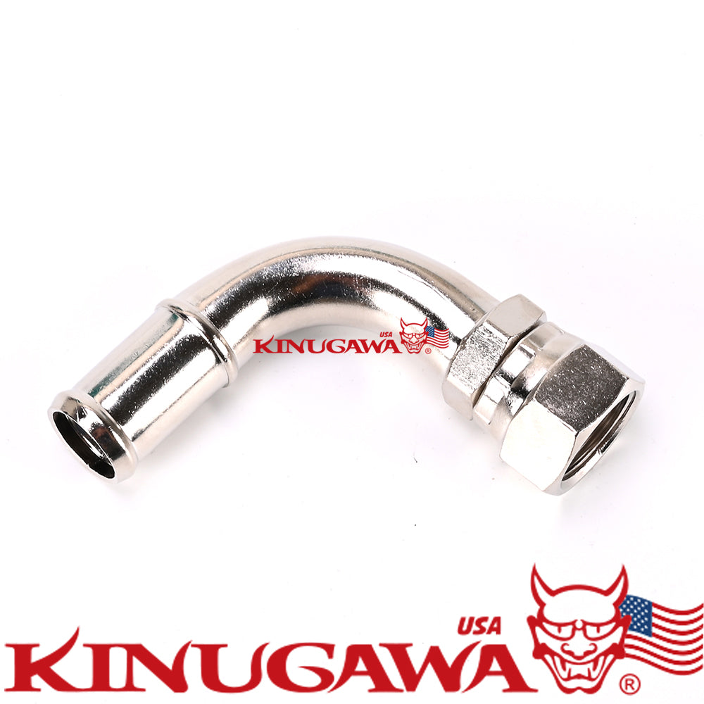 Adapter Fitting Forged 90 degree Swivel -10AN Female to 16mm 5/8" Barb