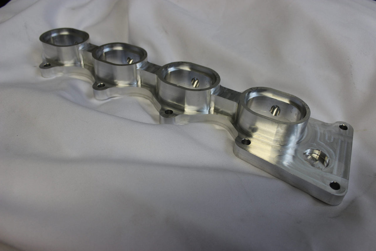 Honda S2000 F20C F22C Billet Intake Flange Dual Injectors | ASE