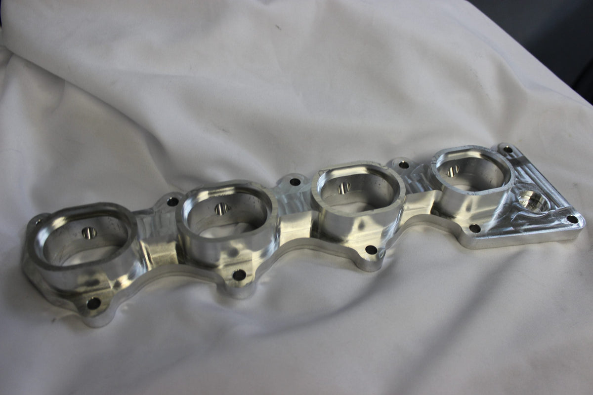 Honda S2000 F20C F22C Billet Intake Flange Dual Injectors | ASE