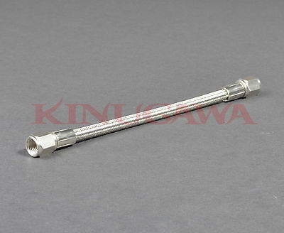 Braided Steel Teflon Hose 1/2" 6AN to 6AN Straight - Straight 16"