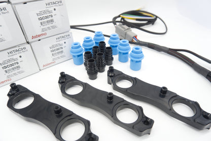 2JZ 1JZ Nissan R35 Coil Brackets BLACK | ASE
