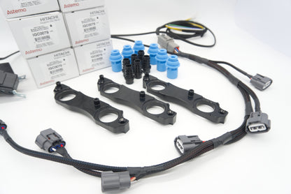 2JZ 1JZ Nissan R35 Coil Brackets BLACK | ASE