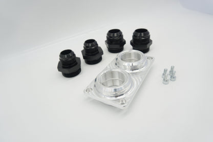 Billet Firewall Plate Dual 16AN Pass Through | ASE