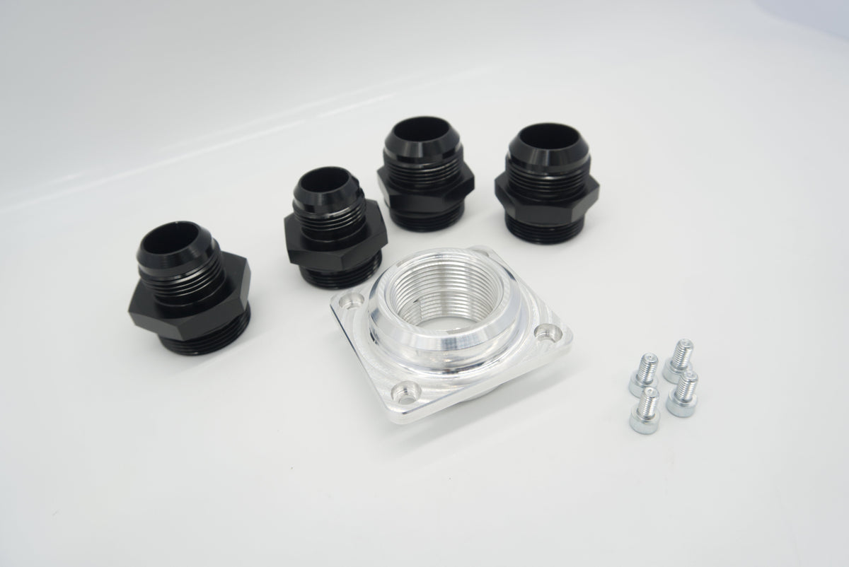 Billet Firewall Plate Single 20AN Pass Through | ASE