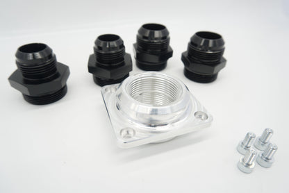 Billet Firewall Plate Single 20AN Pass Through | ASE