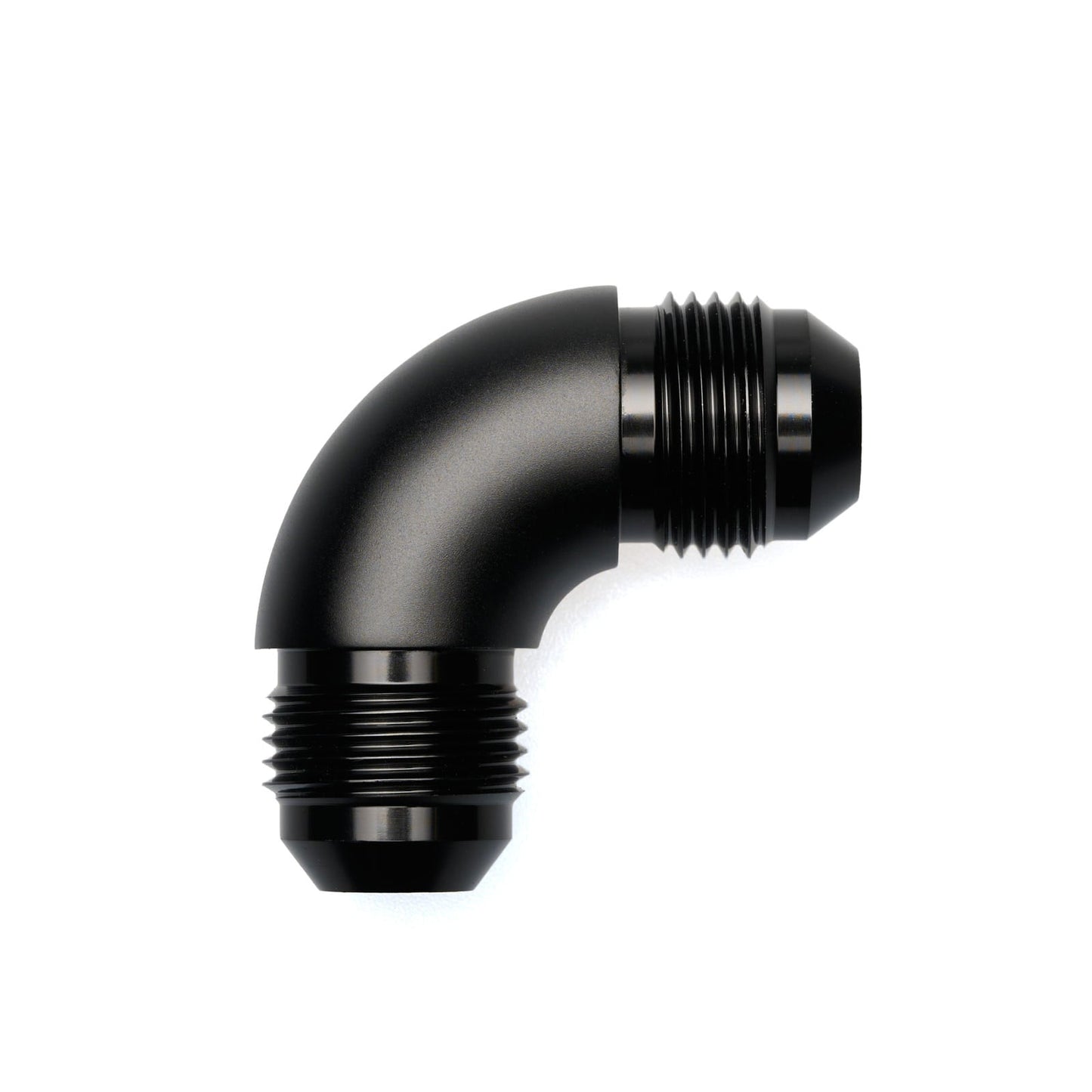 Union Adapter High Flow -AN Male to Male - 90°