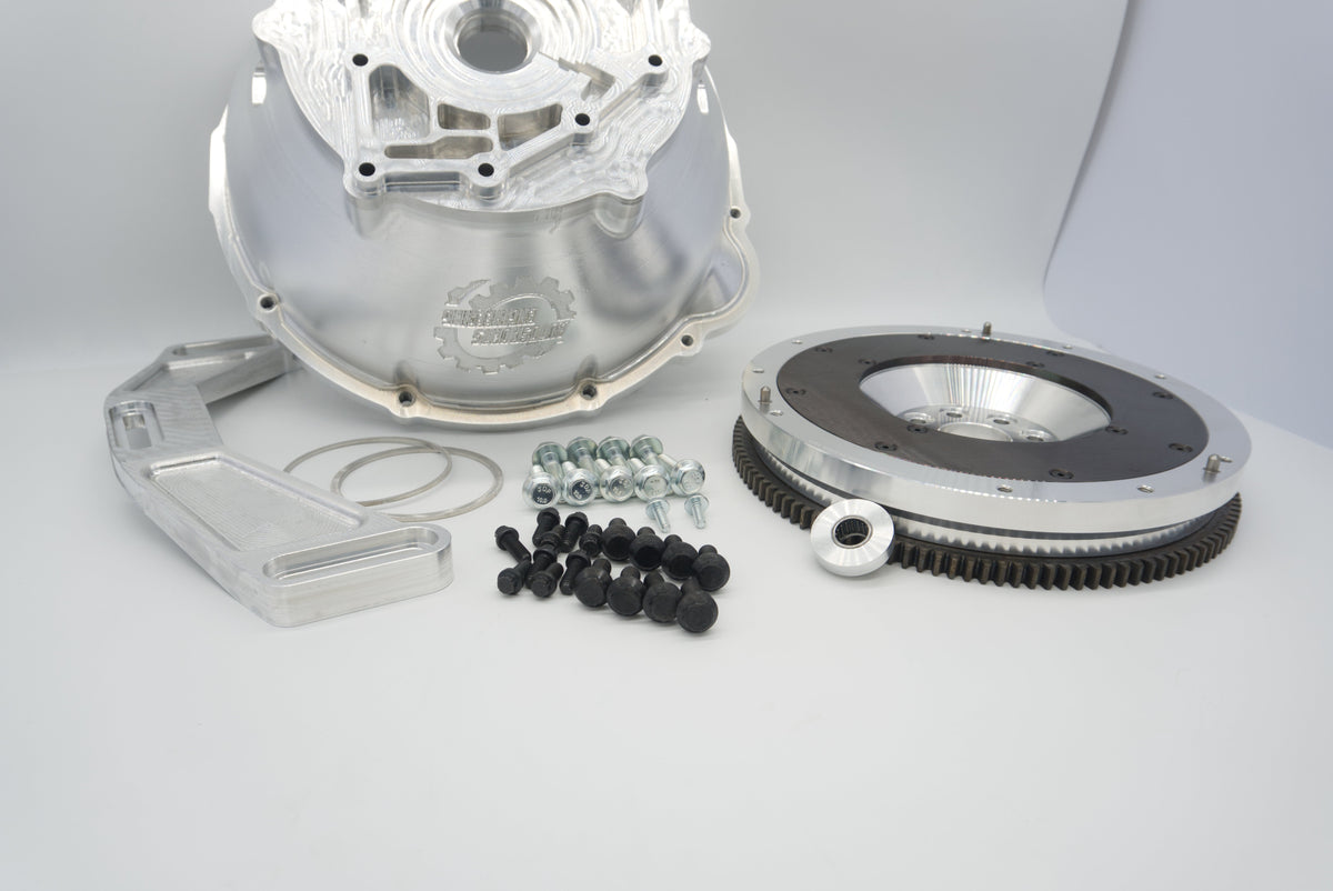 2JZ 1JZ to 350Z Billet Bell Housing Flywheel Combo | ASE