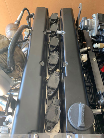 2JZ 1JZ Nissan R35 Coil Brackets BLACK | ASE
