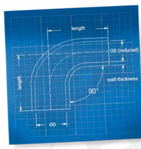 Cast Aluminum Reducer Elbow 90°  - Tight radius